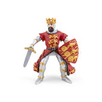 Roi Richard rouge Papo en PVC, Collection Médiéval, jouet éducatif idéal pour enfants et collectionneurs