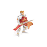 Roi Arthur rouge Papo en PVC, Collection Médiéval, jouet éducatif idéal pour enfants et collectionneurs