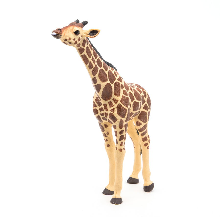Figurine Girafe tête levée Papo en PVC, thème savane, Collection Animaux sauvages, jouet éducatif idéal pour enfants et collectionneurs