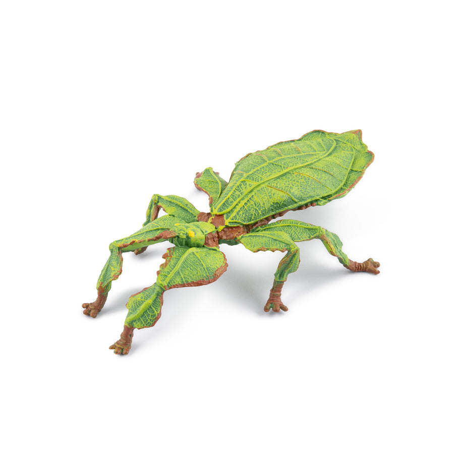 Figurine Phasme feuille Papo en PVC, thème insectes, Collection Animaux des jardins, jouet éducatif idéal pour enfants et collectionneurs