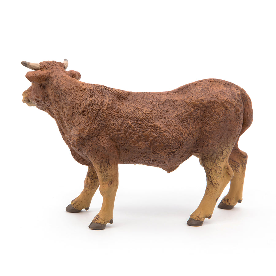 Figurine Vache limousine Papo en PVC, Collection Vie à la ferme, jouet éducatif idéal pour enfants et collectionneurs