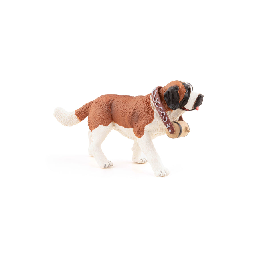 Figurine Saint-Bernard Papo en PVC, Collection chiens et chats, jouet éducatif idéal pour enfants et collectionneurs