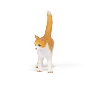 Figurine Chat roux Papo en PVC, Collection chiens et chats, jouet éducatif idéal pour enfants et collectionneurs