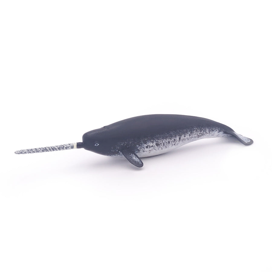 Figurine Narval Papo en PVC, Collection animaux marins, jouet éducatif idéal pour enfants et collectionneurs