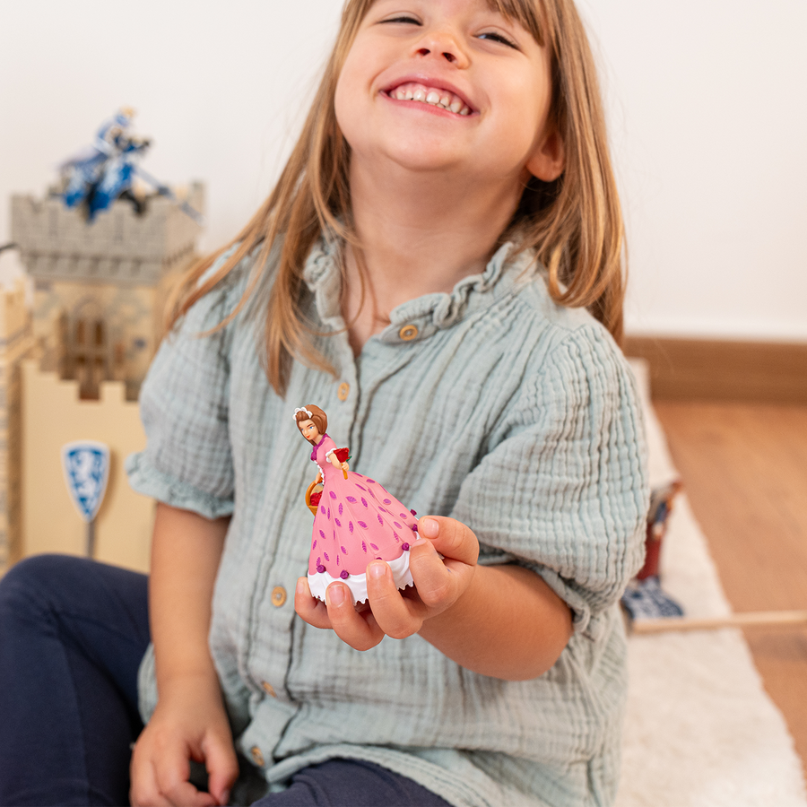 Prinzessin mit Rosenfigur